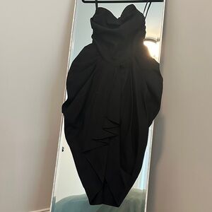 bebe Black Strapless Dress